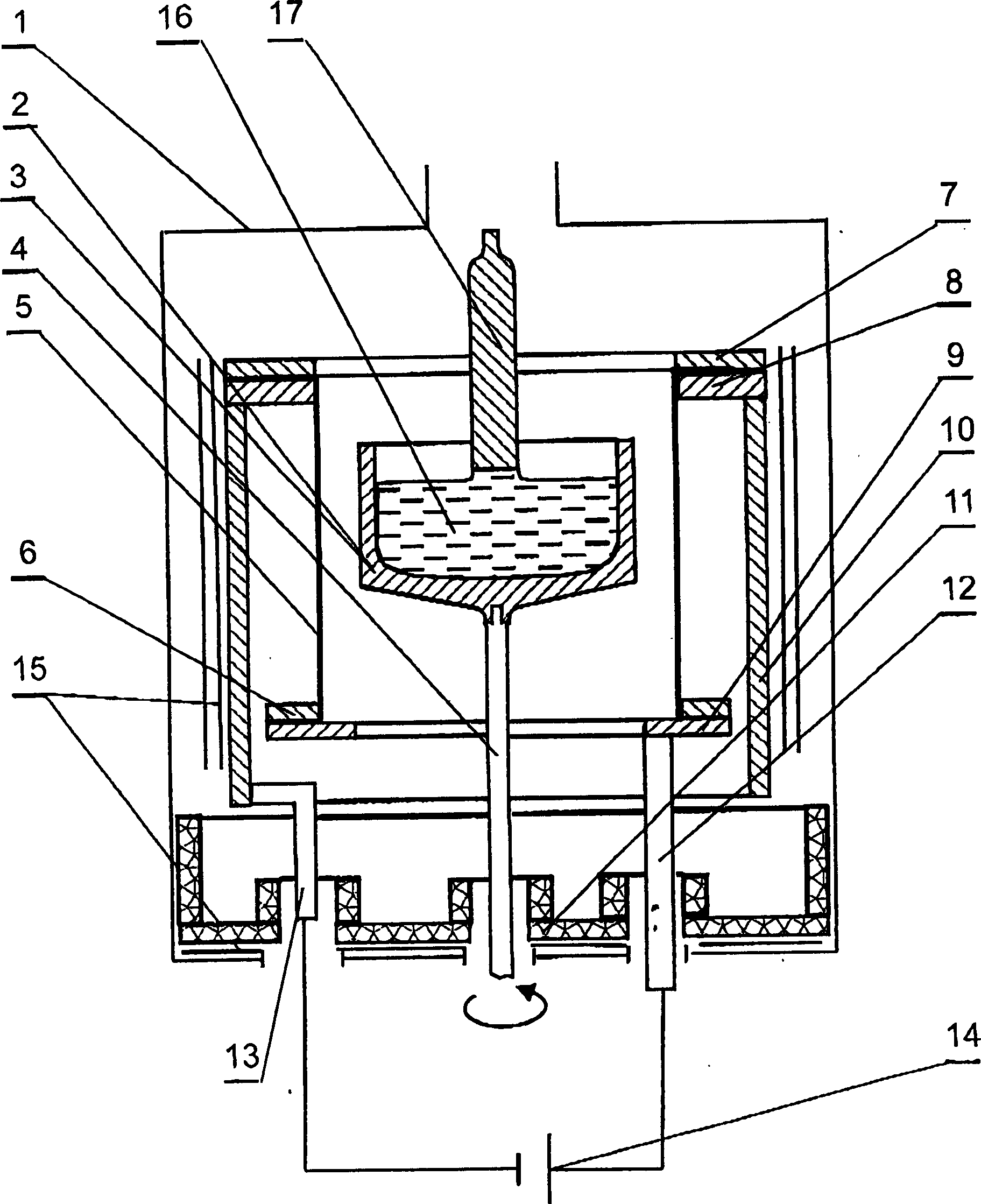 Device for pulling monocrystals