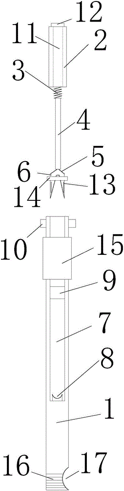 Multifunctional containing and clamping chopstick