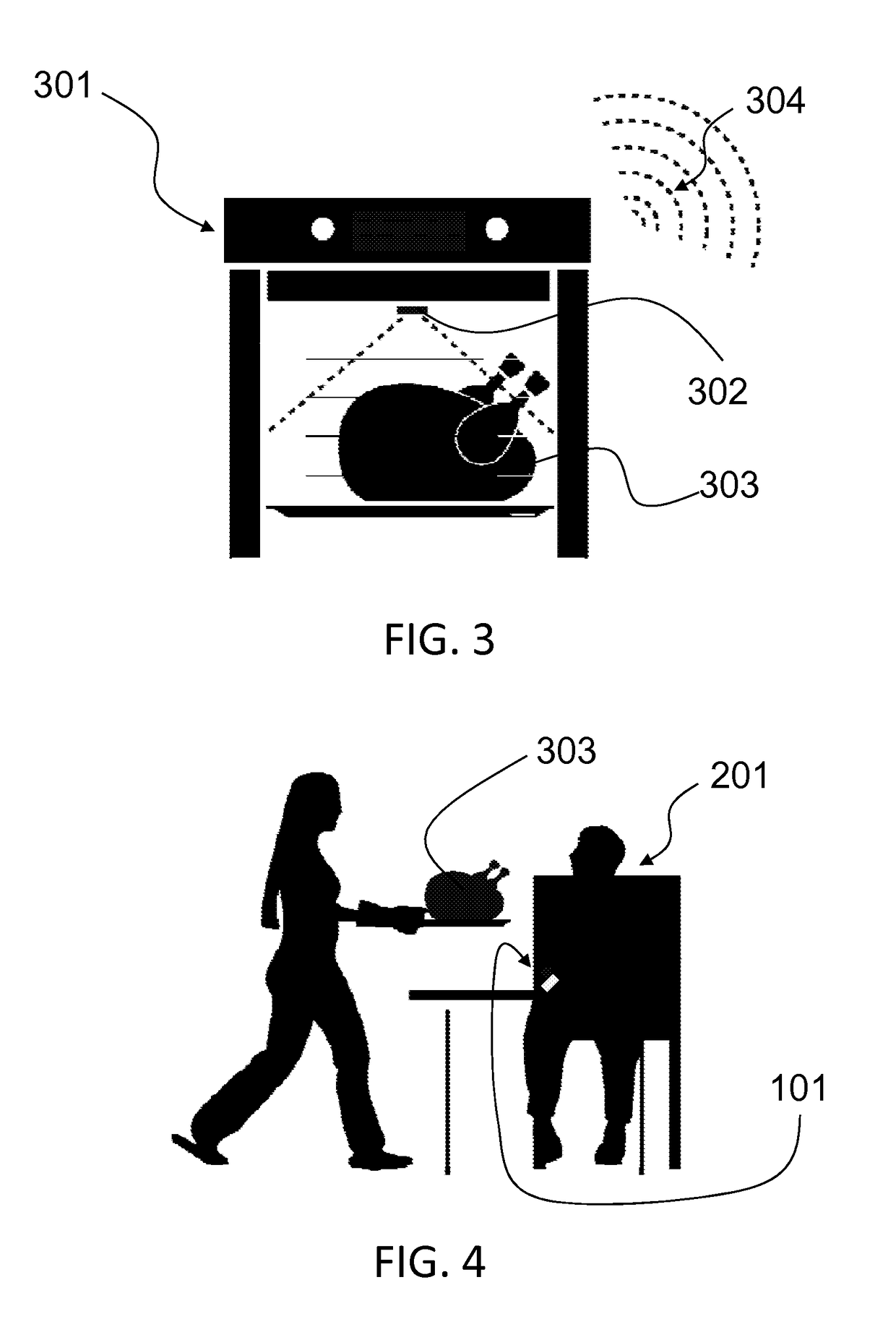 Household appliance interfaceable with a biometric monitoring system