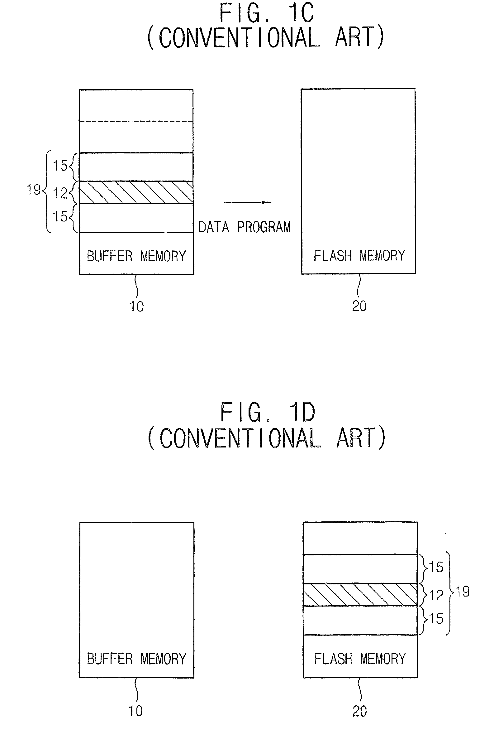 Flash Memory Device and Flash Memory System Including a Buffer Memory