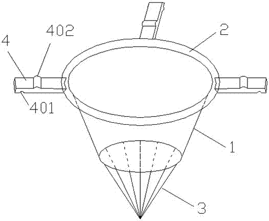 Simple domestic mop water squeezing device