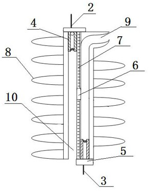 Air-gap-free semi-closed backflushing comprehensive arc extinguishing lightning arrester without air gap