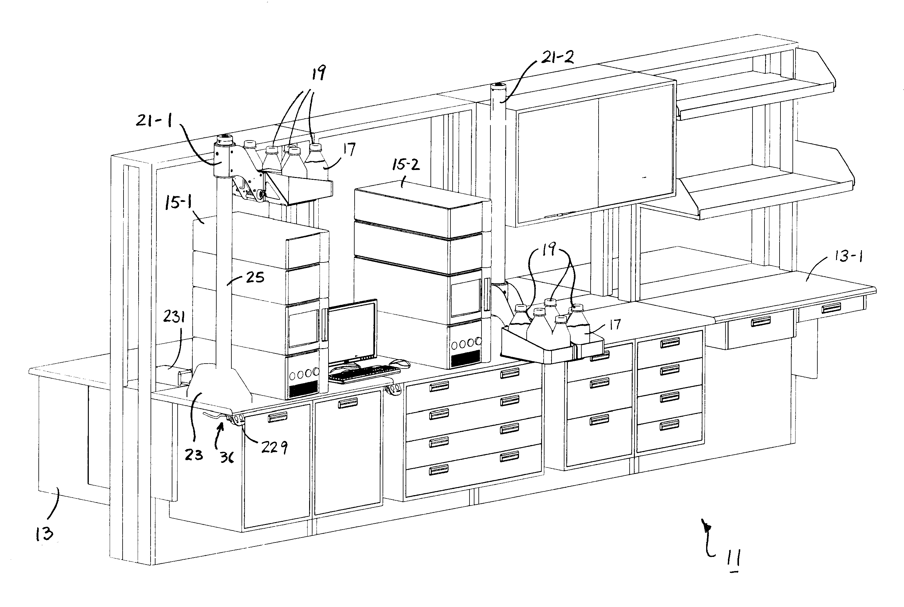 Fluid delivery system and lift for use in conjunction therewith
