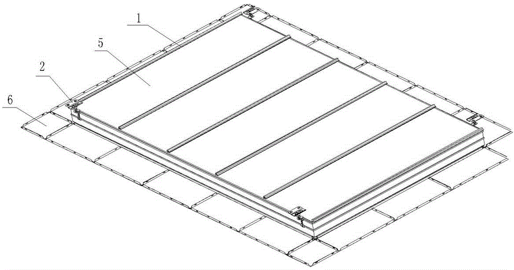Integral roof suspended ceiling component