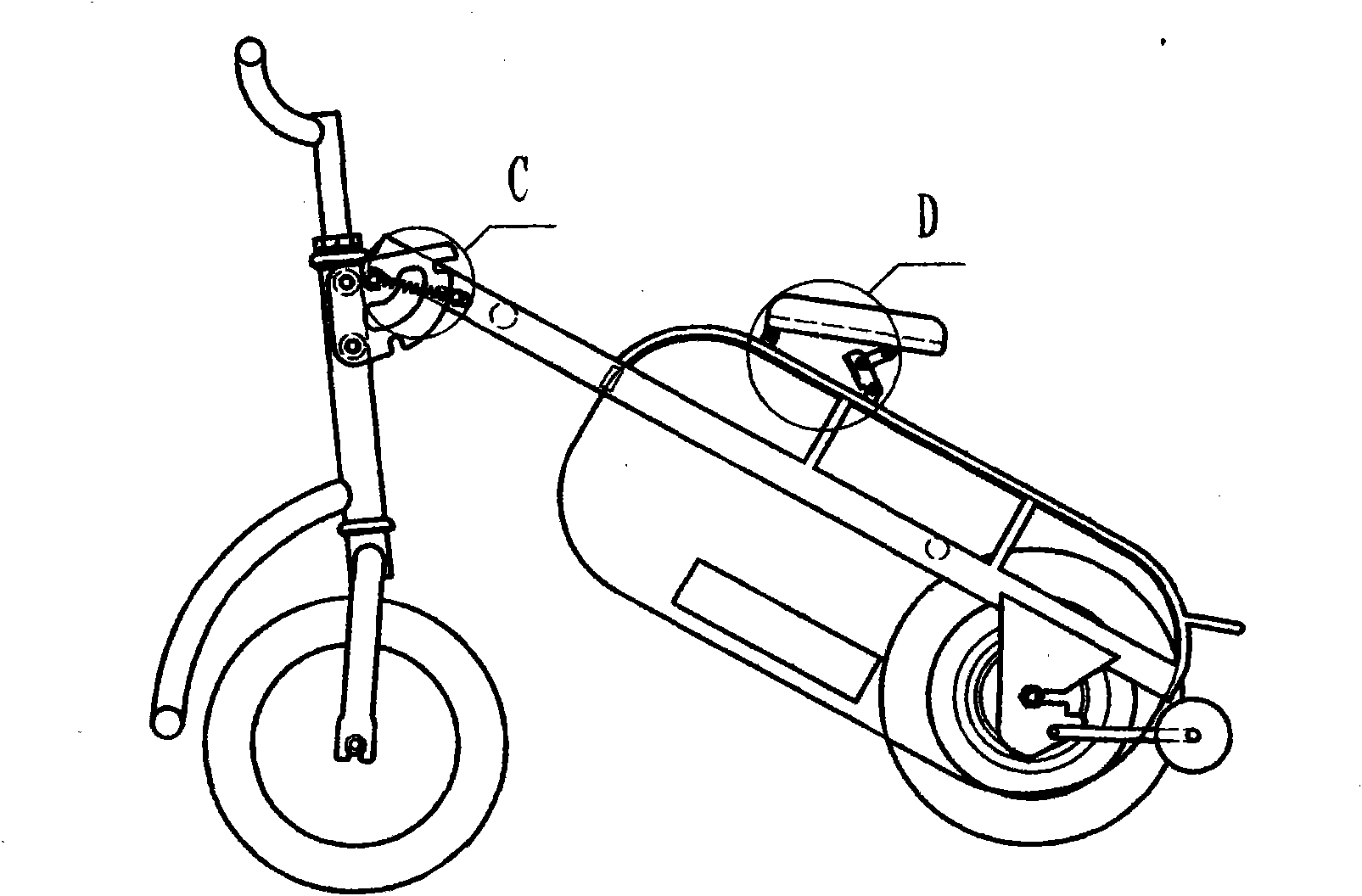 Draw-bar box type electric vehicle