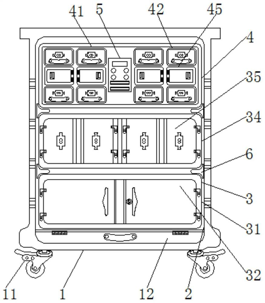 A file cabinet that is conveniently spliced ​​for office use