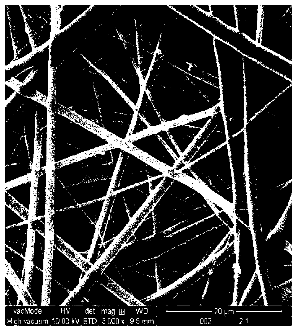 Electrostatic spinning preparation method for hybrid nanofiber membrane containing P(LLA-CL) and magnesium metal