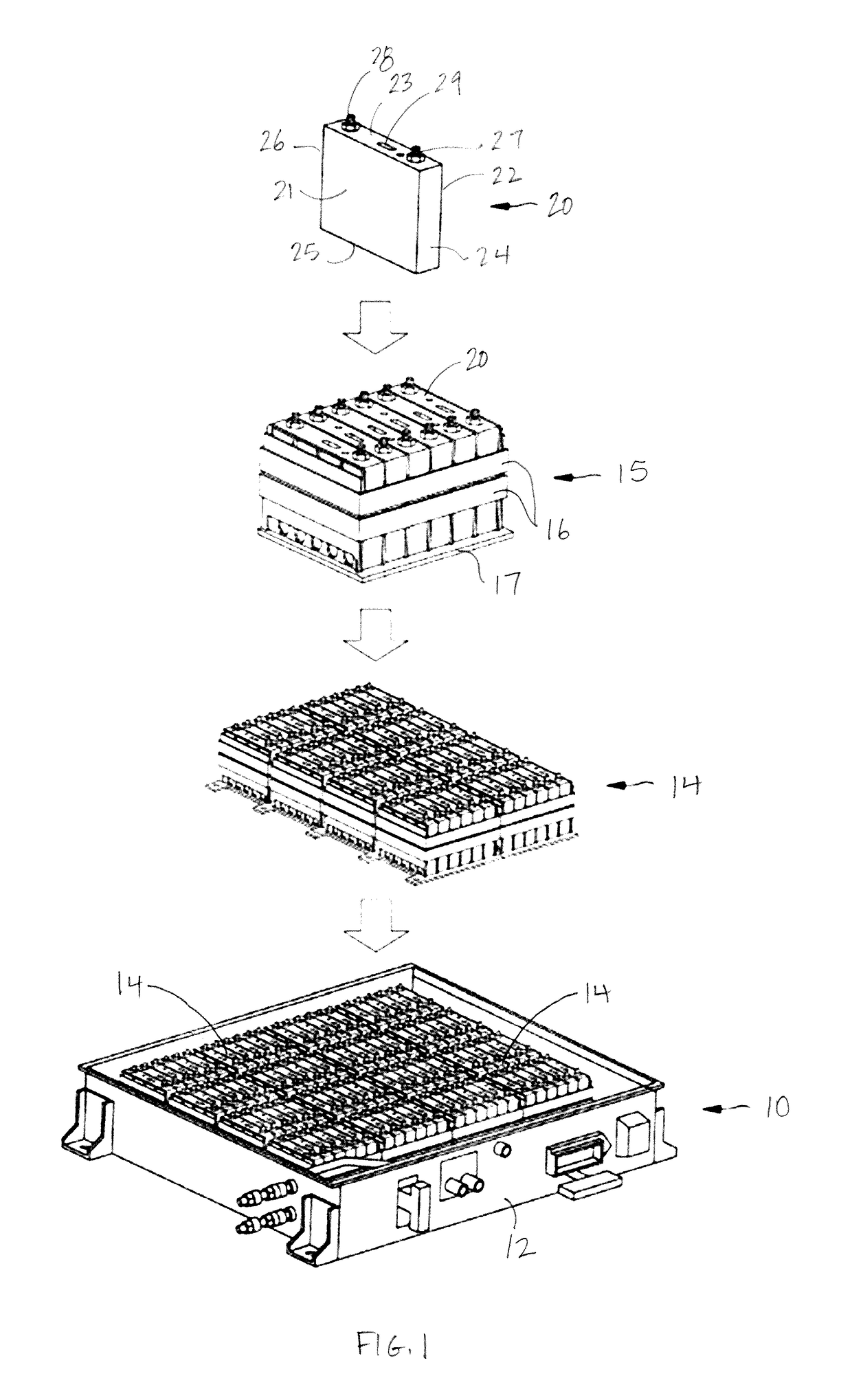 Elastic bellows and battery cell assemblies including same
