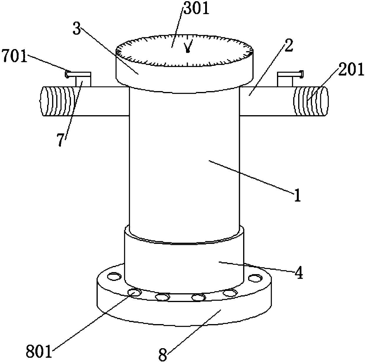 Device capable of conveniently fixing foam hydrant