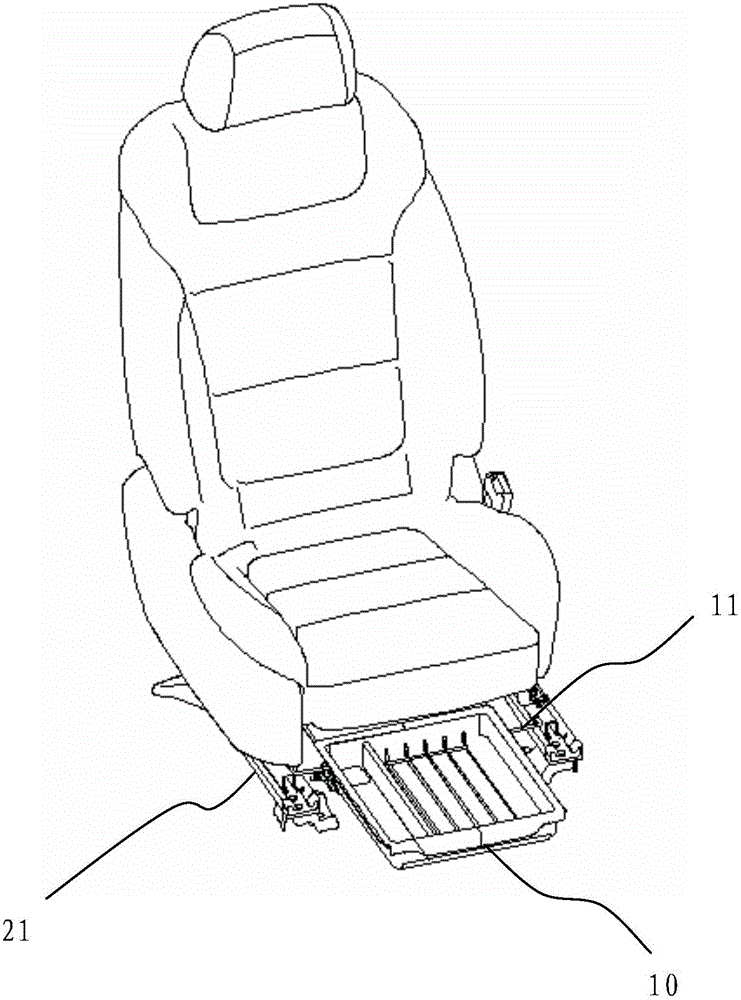 A car seat storage box device