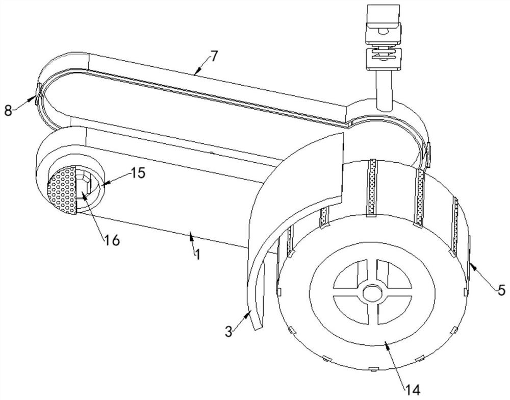 Roller transmission device based on sweeping robot