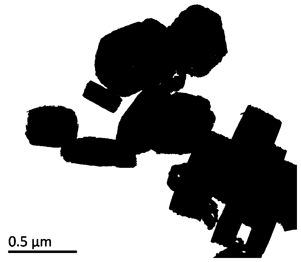 A hexagonal columnar cobalt oxyhydroxide material with a hollow structure and its preparation method