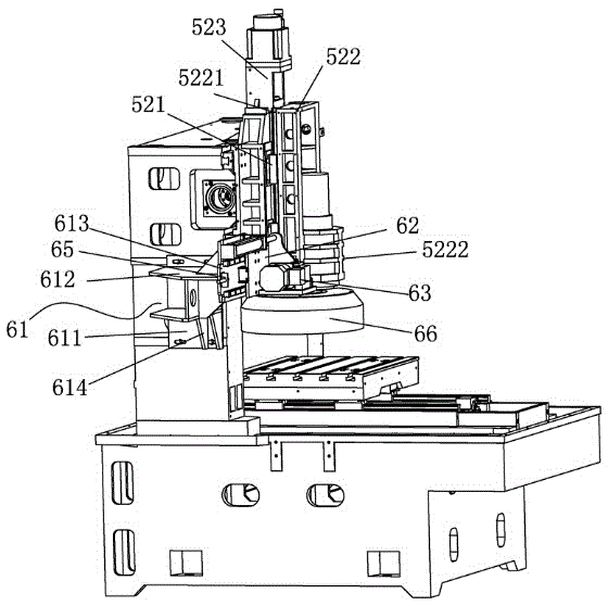 Engraving and milling machine with tool magazine device