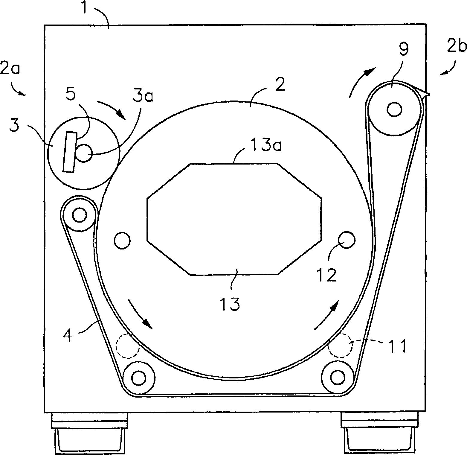 Roller ironing machine for articles of clothing