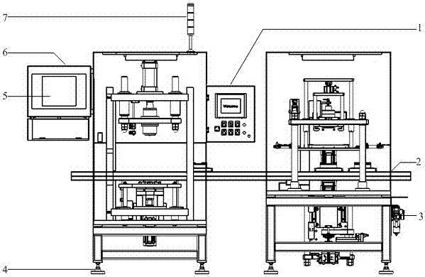 Wheel hub unit negative clearance testing equipment