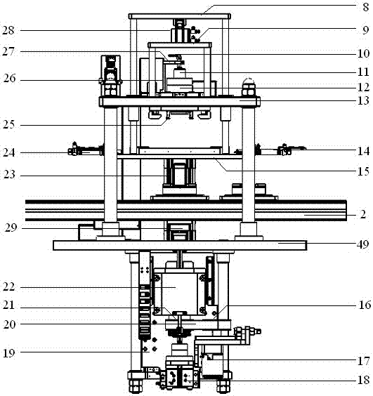 Wheel hub unit negative clearance testing equipment