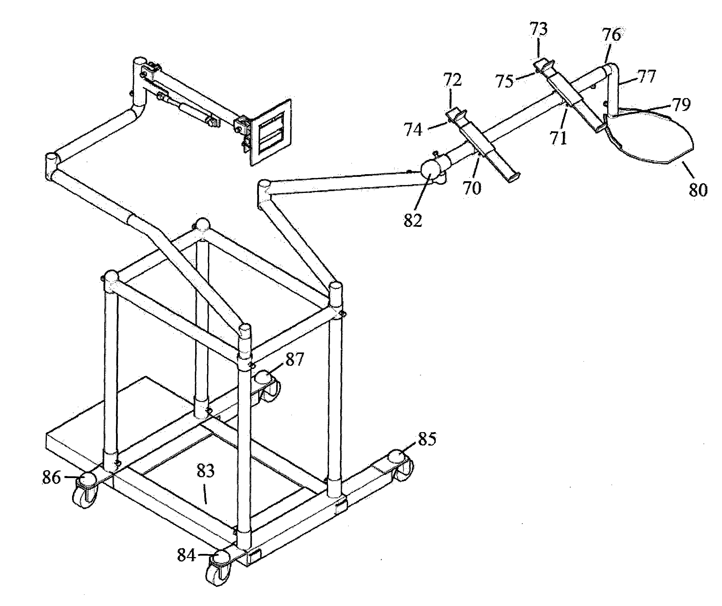 Movable Ergonomic Carrier for Desktop Computer