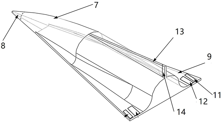 Reusable two-stage injection aircraft with pneumatic combined structure connected in parallel