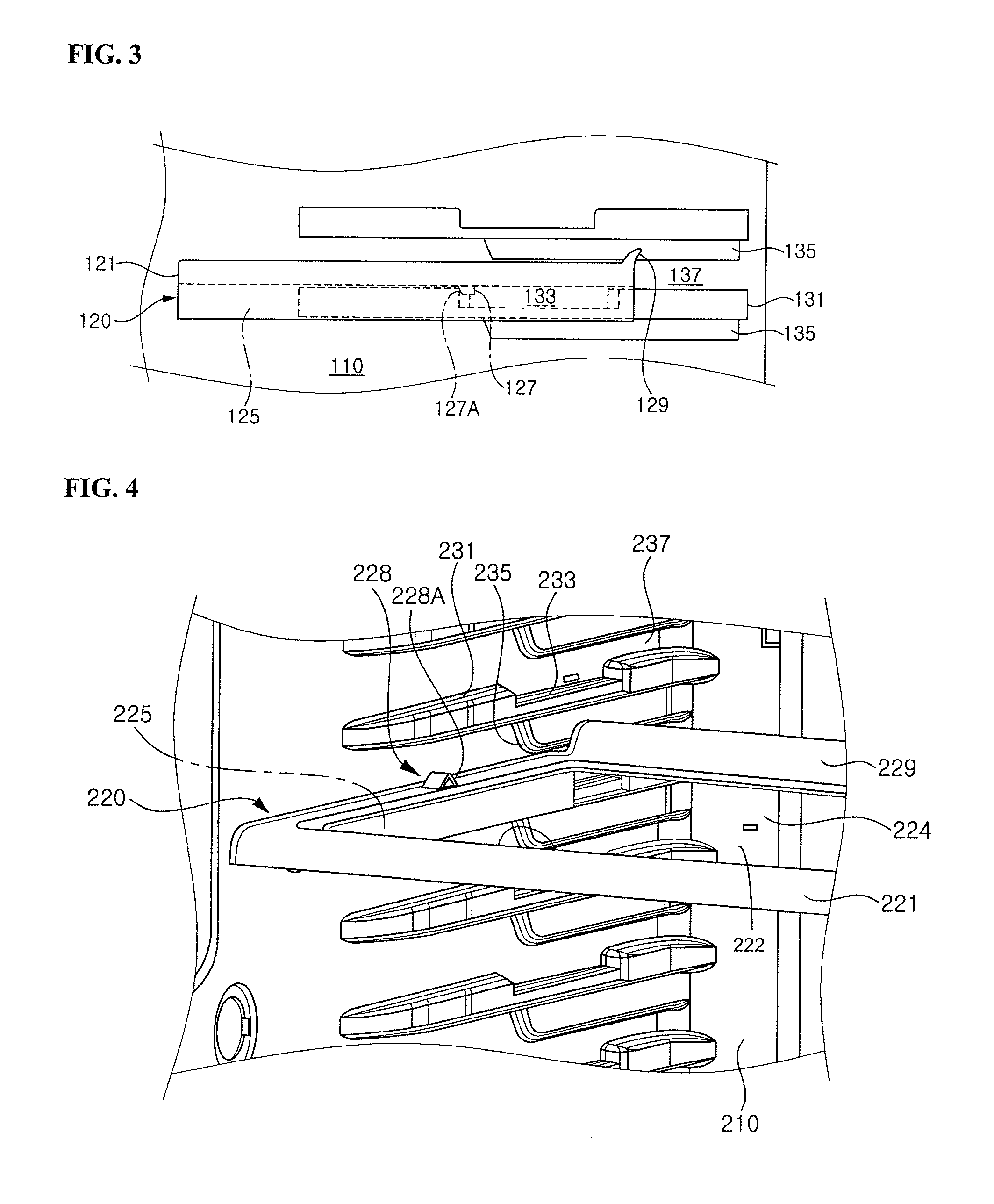 Installation structure of shelf assembly for refrigerator and refrigerator comprising the same