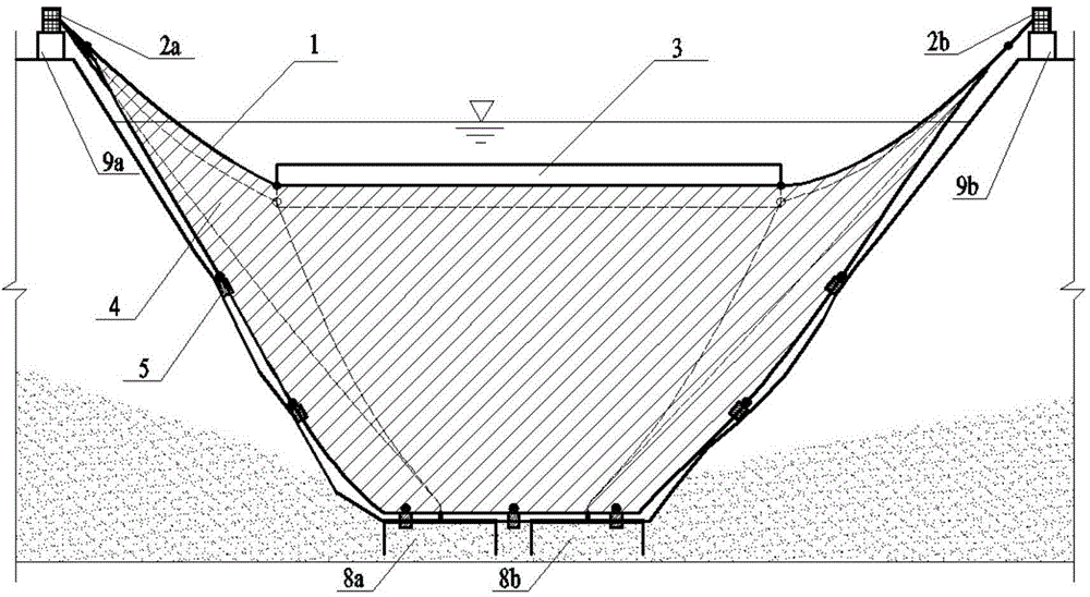 Floating-suspending combined flexible water retaining curtain