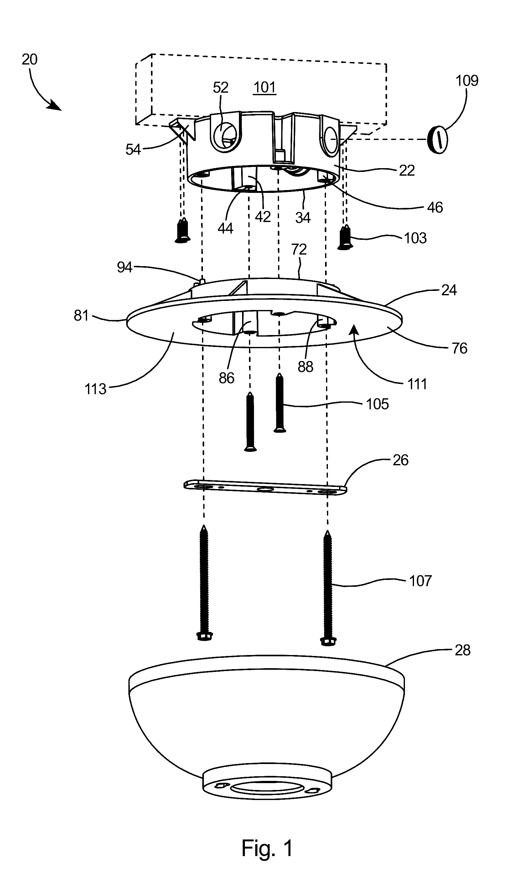 Rain tight electrical box assembly for mounting of an electrical fan or fixture