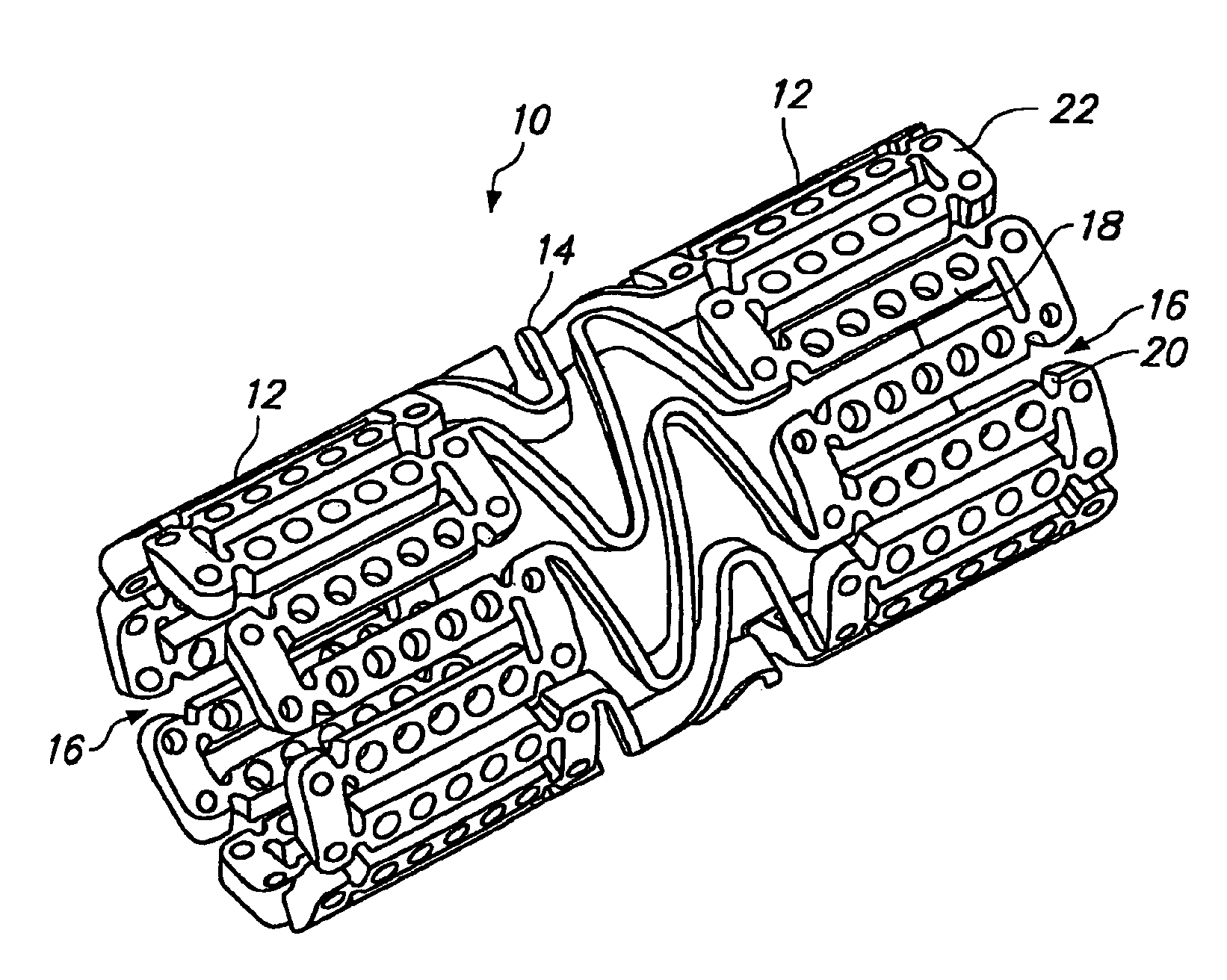 Expandable medical device with beneficial agent concentration gradient