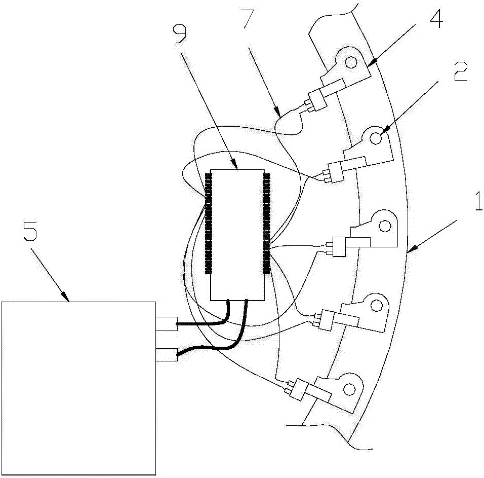 Bolt pre-tightening device and bolt tightening method on draught fan tower barrel