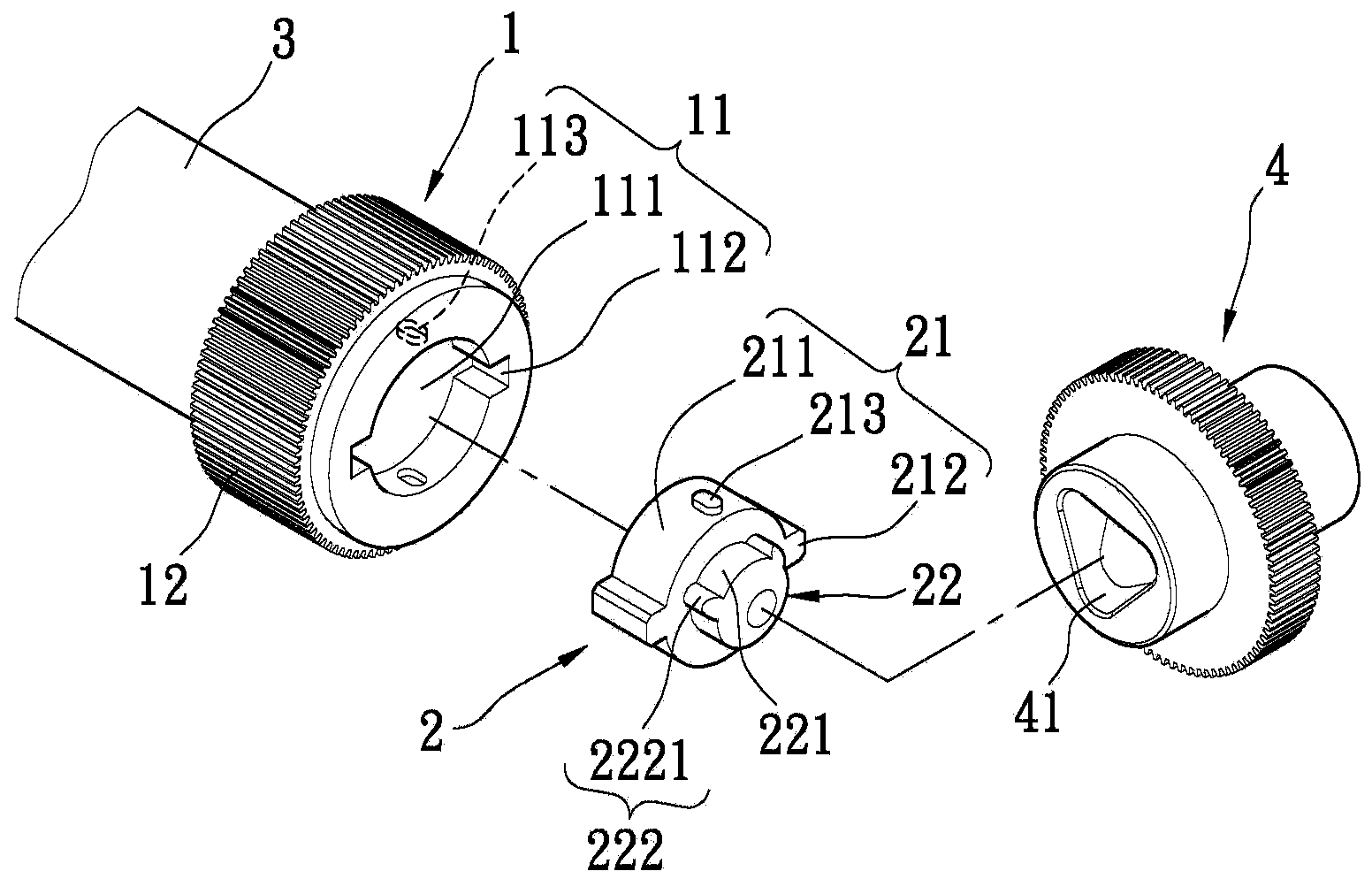 Photosensitive drum connection component