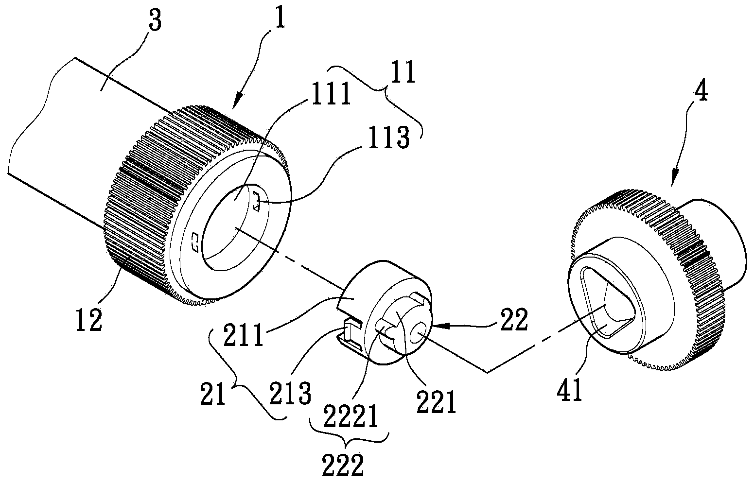 Photosensitive drum connection component