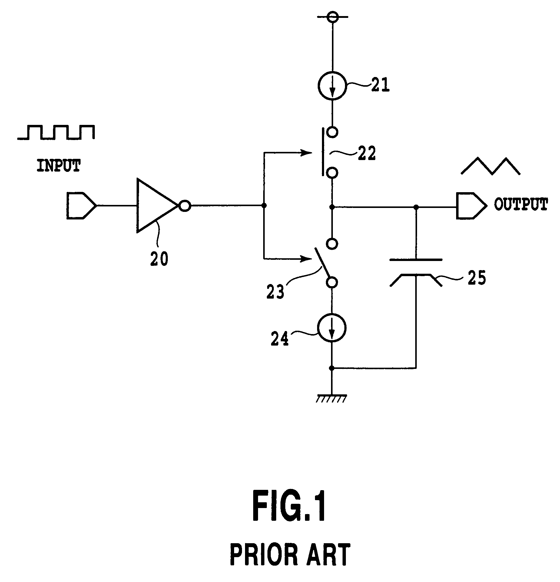 Waveform generating circuit and spread spectrum clock generator