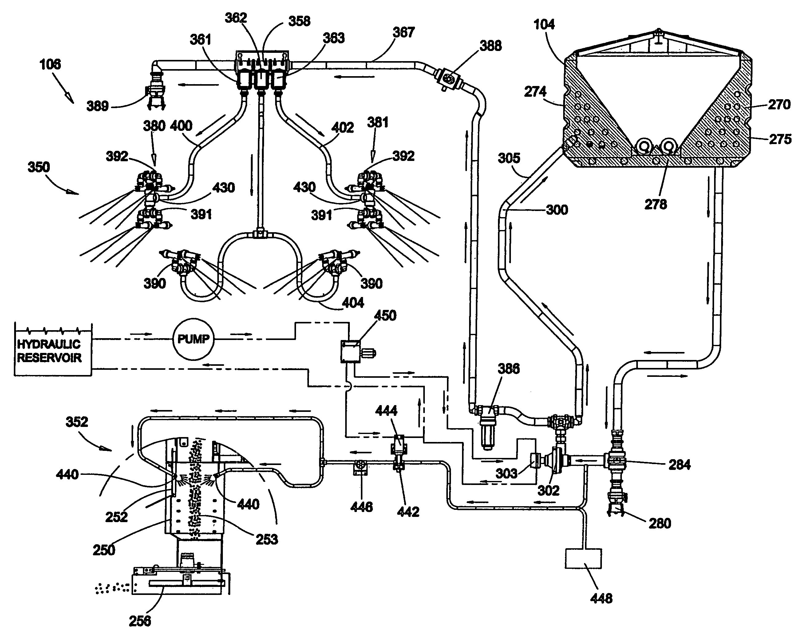 Apparatus for treatment of snow and ice