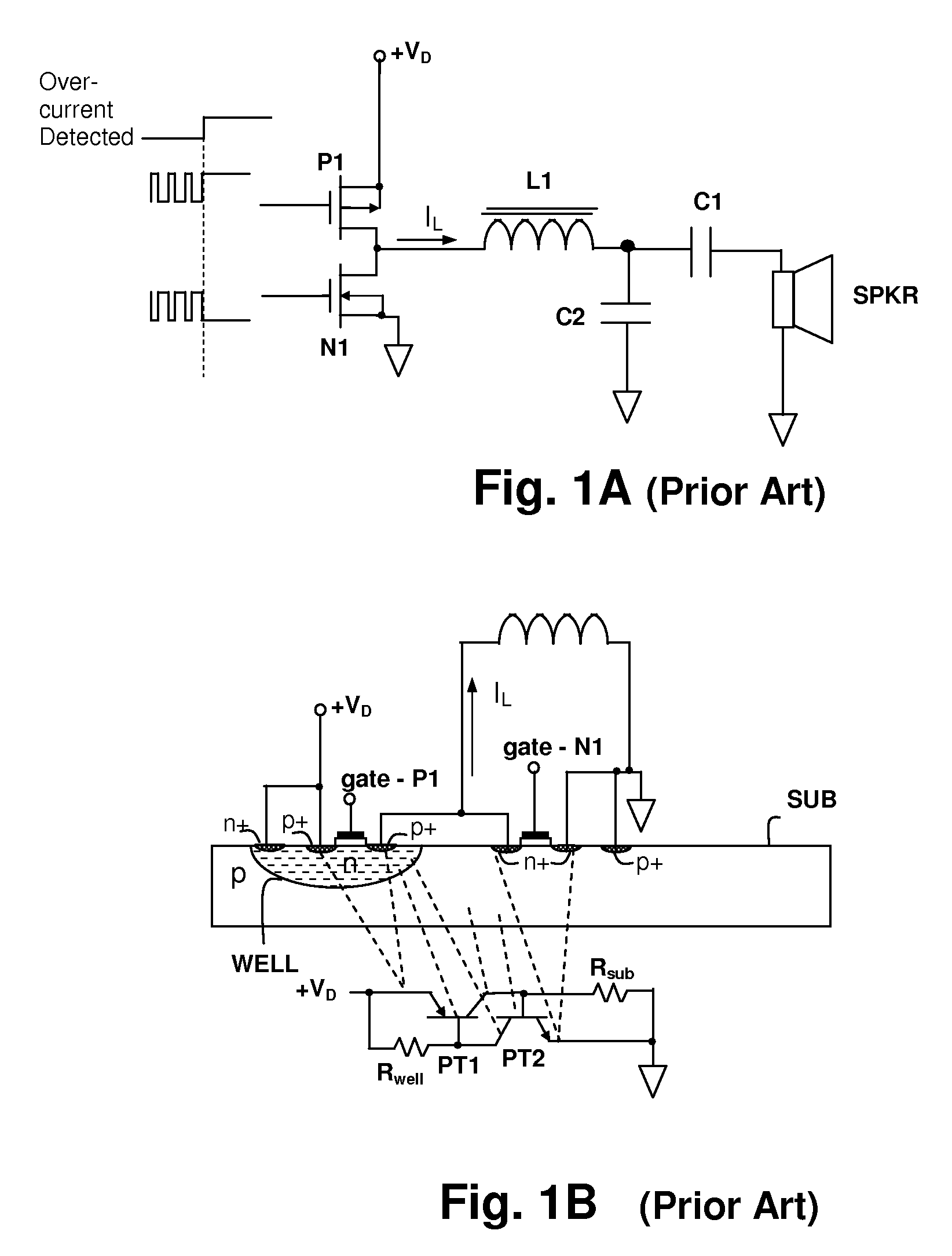 Over-current protection circuit and method for protecting switching power amplifier circuits