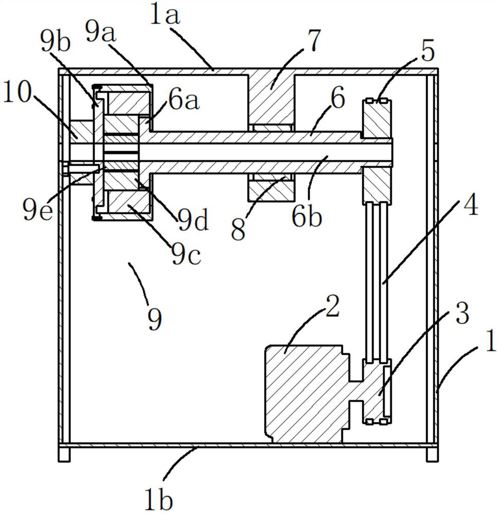 Double-sided hammering device for inhaul cable production