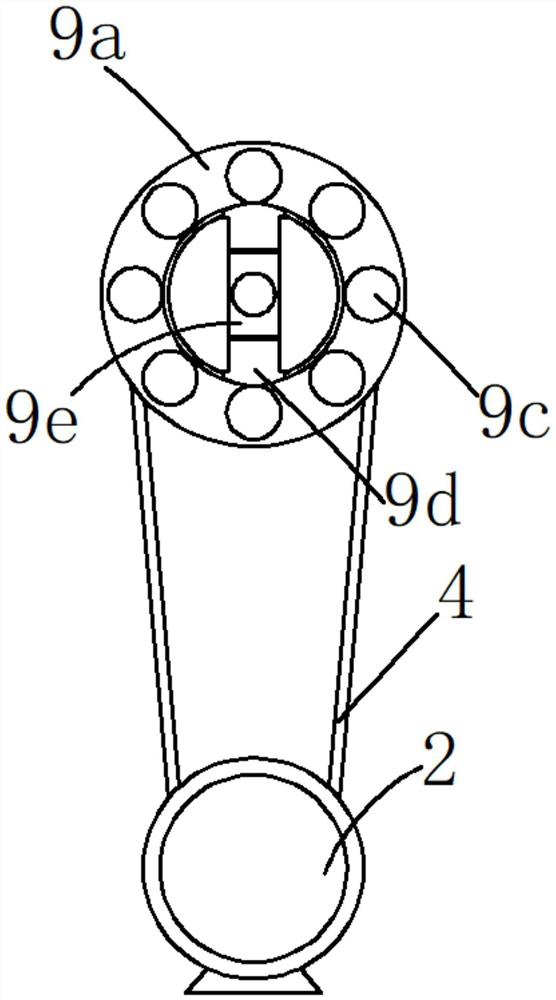 Double-sided hammering device for inhaul cable production