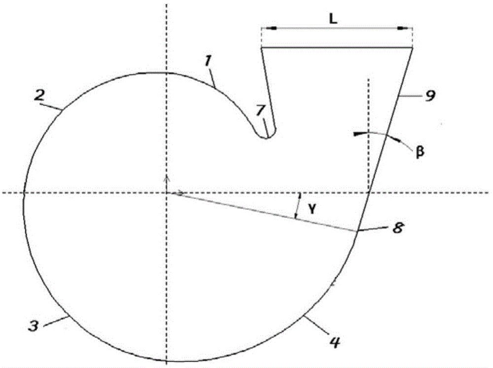 Denoising volute for enlarging outlet area of centrifugal fan