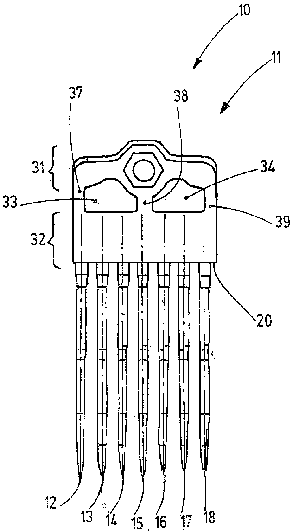 Tool module for textile machines