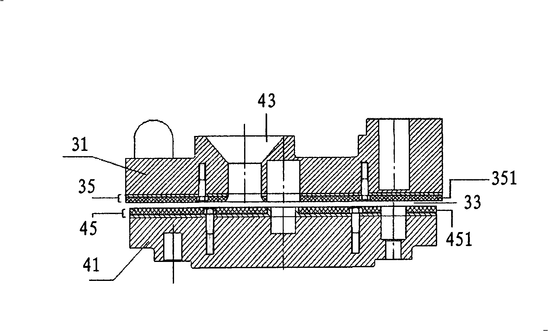 High-voltage panel type grinding equipment and its processing method
