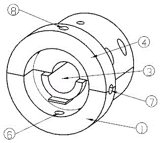Mechanically-adjustable-clearance semi-active radial sliding bearing