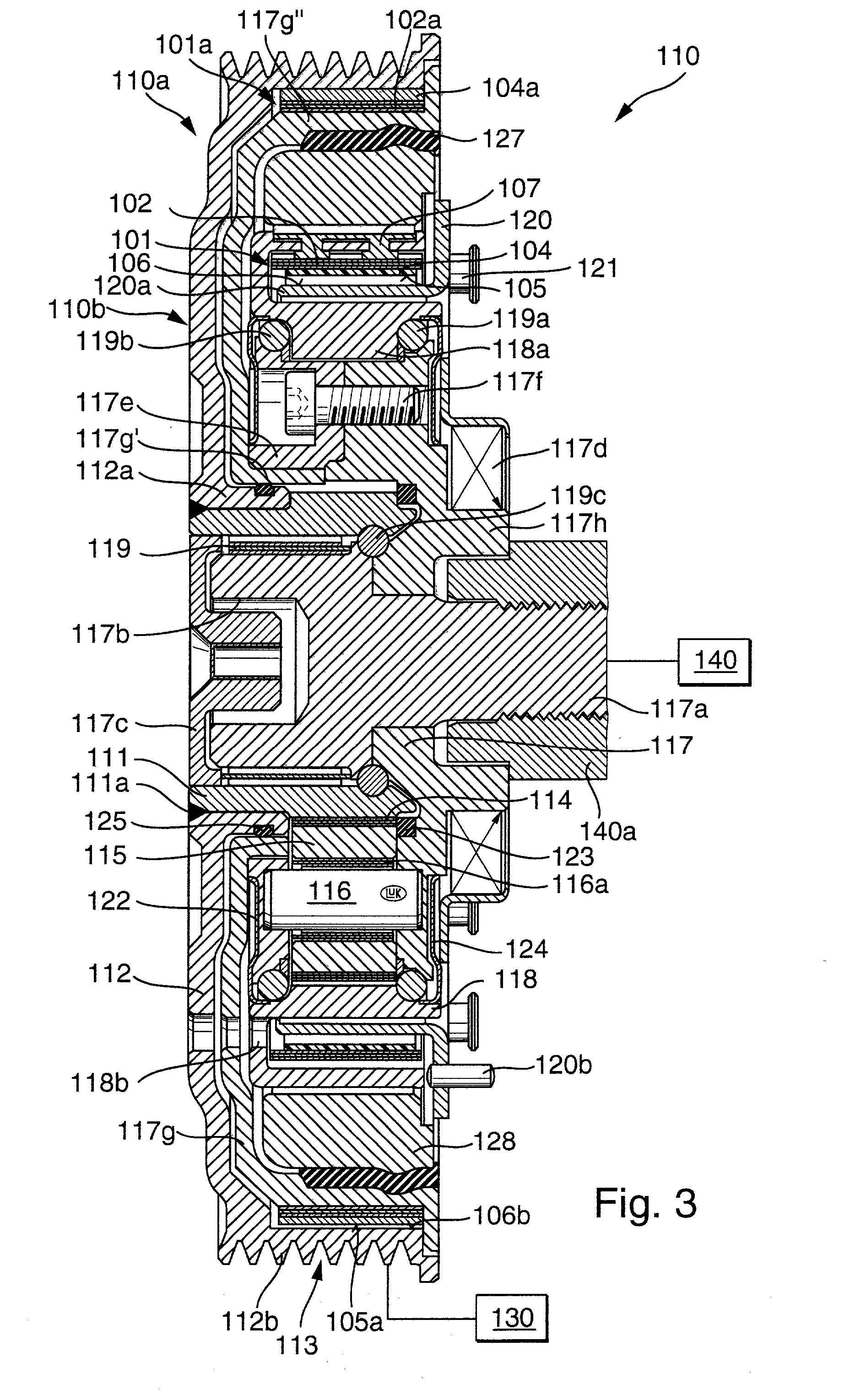 Transmission for use in the power trains of motor vehicles