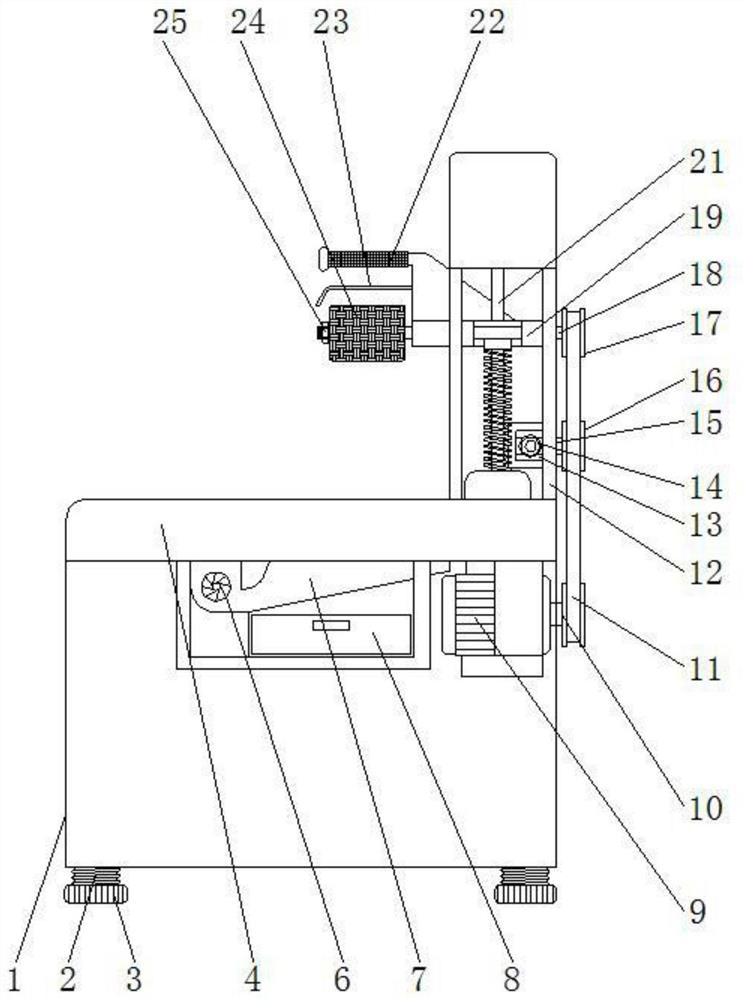 Machining grinding device with scrap collecting function