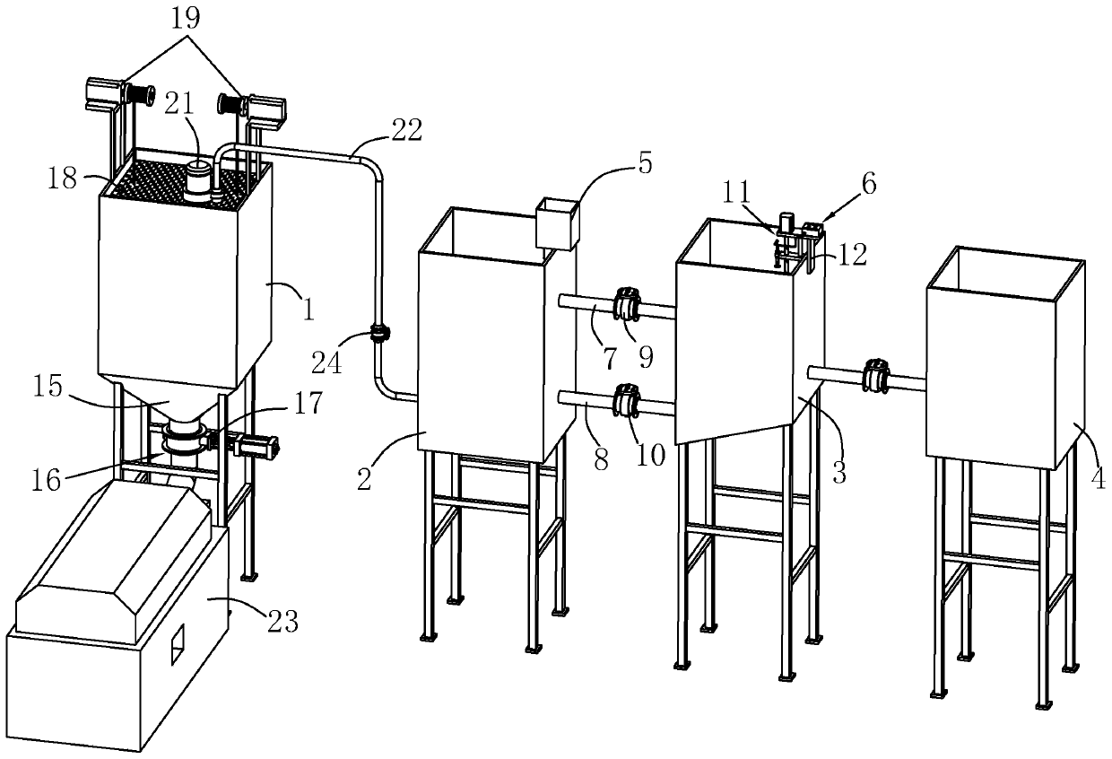 Concrete wastewater detection and recovery device and method