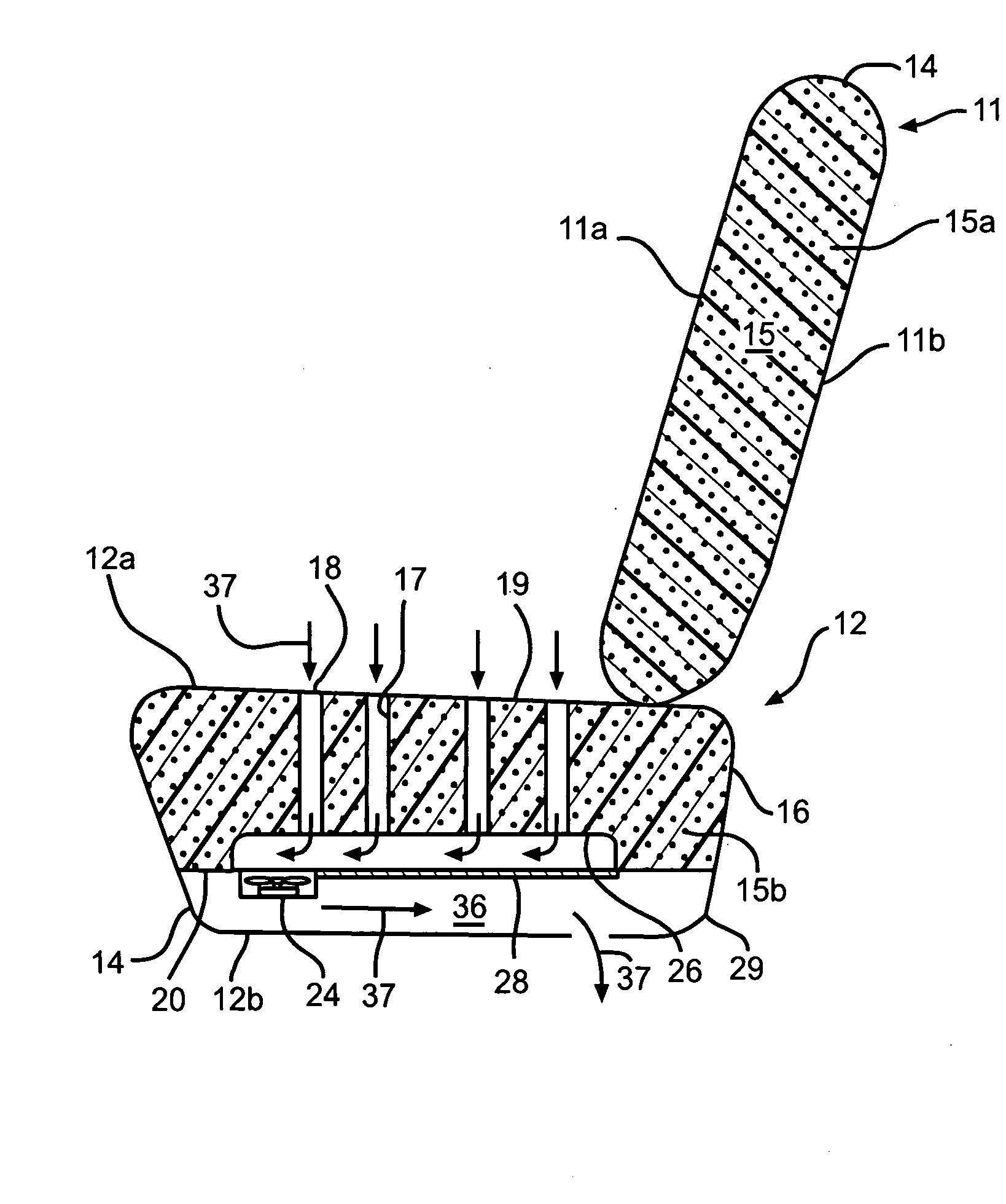 Flexible noise cover for a ventilated seat