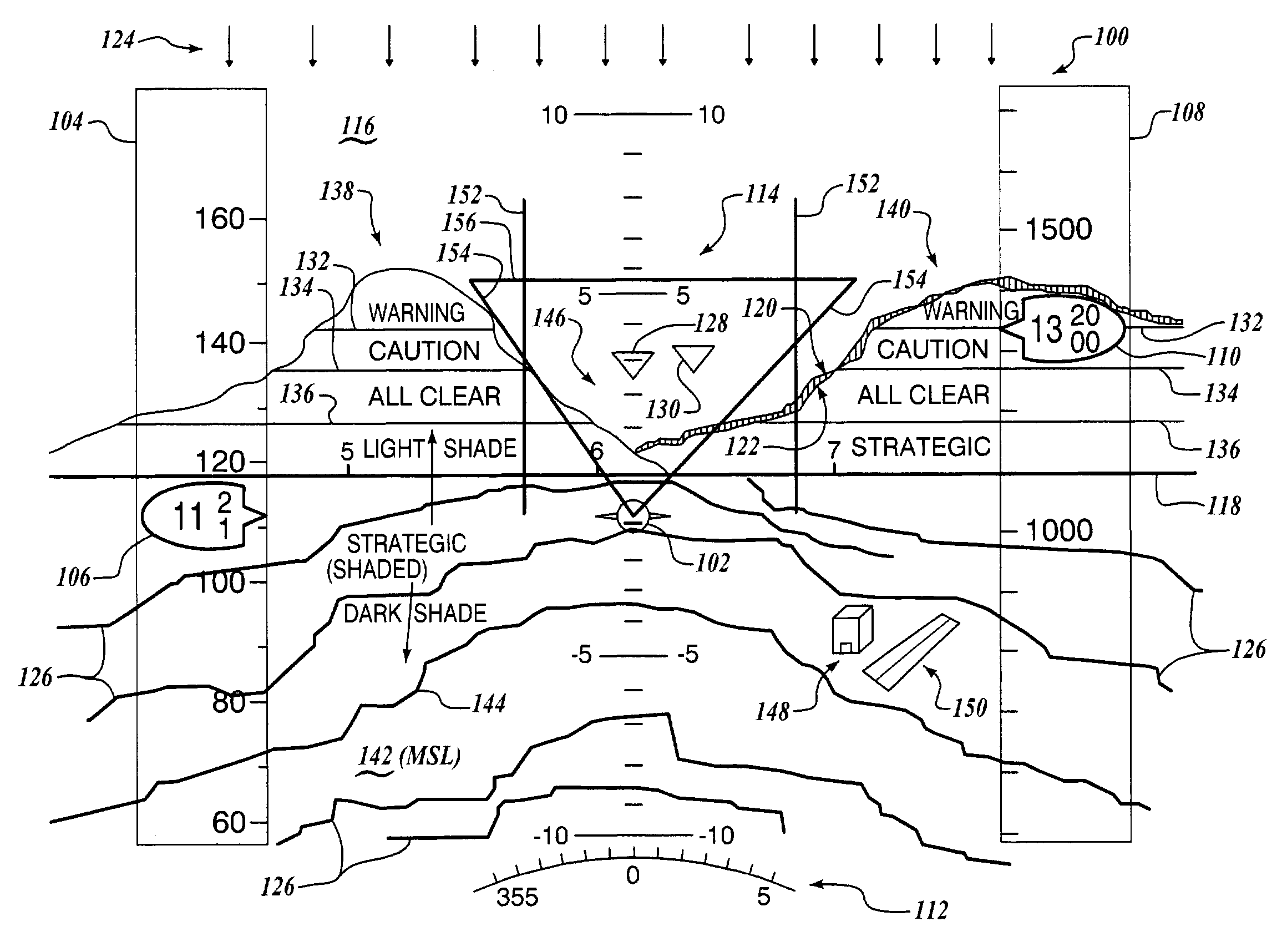 Display methodology for encoding simultaneous absolute and relative altitude terrain data