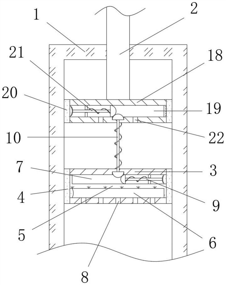 Wear-resistant sealing structure of servo hydraulic cylinder