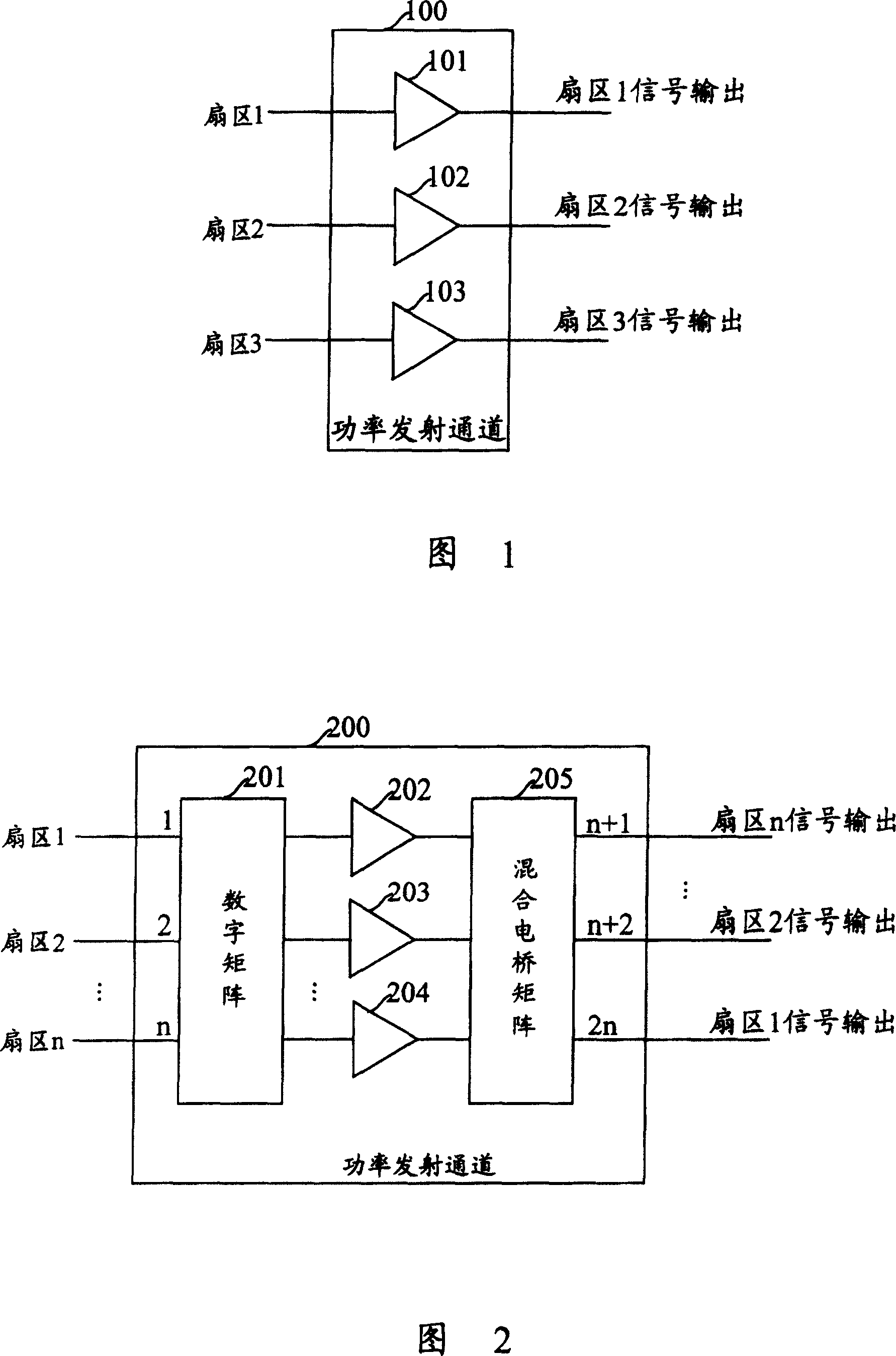Method and apparatus for transmitting signal via base station power emission channel
