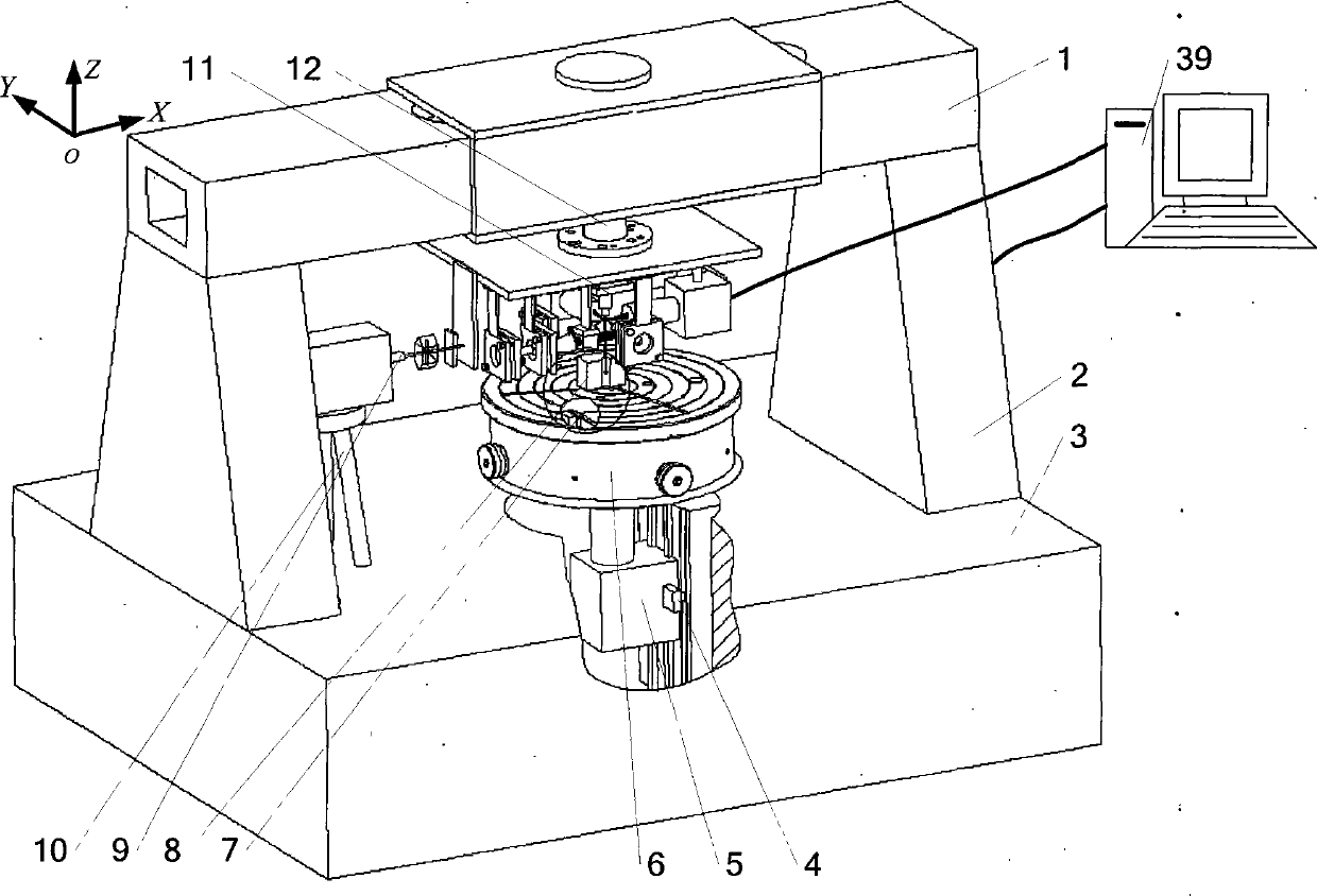 Micropore measurer based on orthogonal two-dimensional micro-focus collimation and method