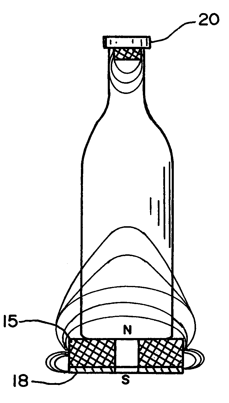 Apparatus and method for improving the taste of wines