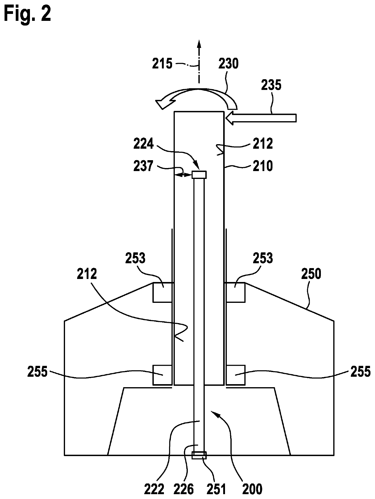 Measurement apparatus for determining a bending moment