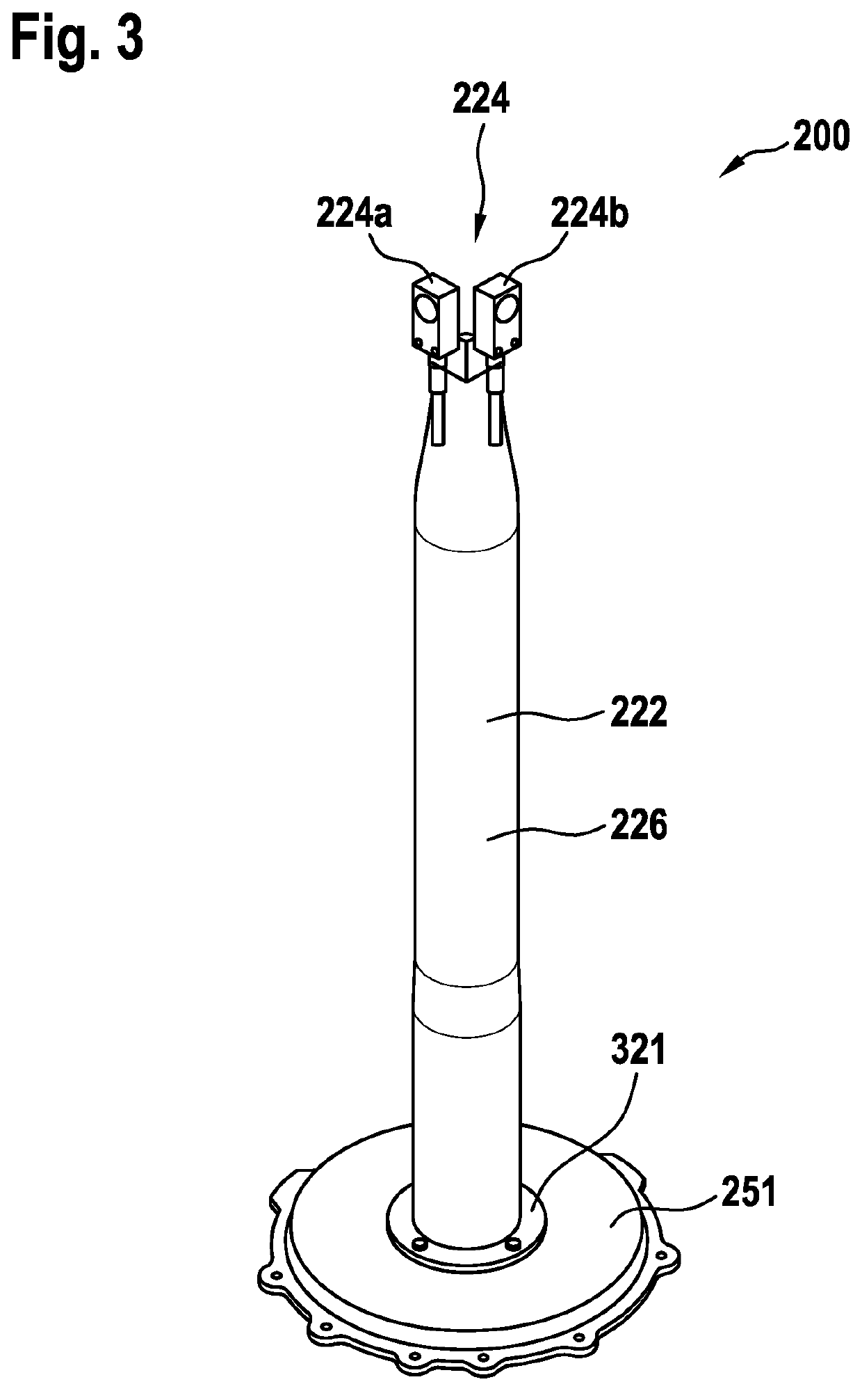 Measurement apparatus for determining a bending moment