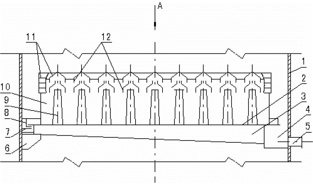 Liquid collecting and gas distributing device for large-scale flue gas desulfurization tower